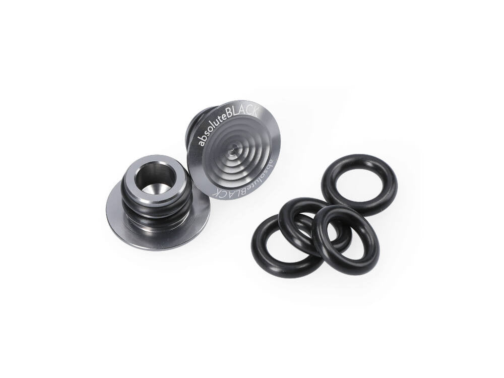 Absolute Black Aluminum Bar Plugs