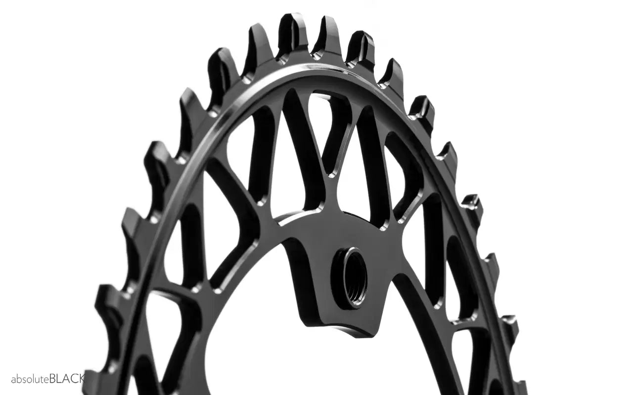 Absolute Black Oval Chainring ( 1X Gravel )