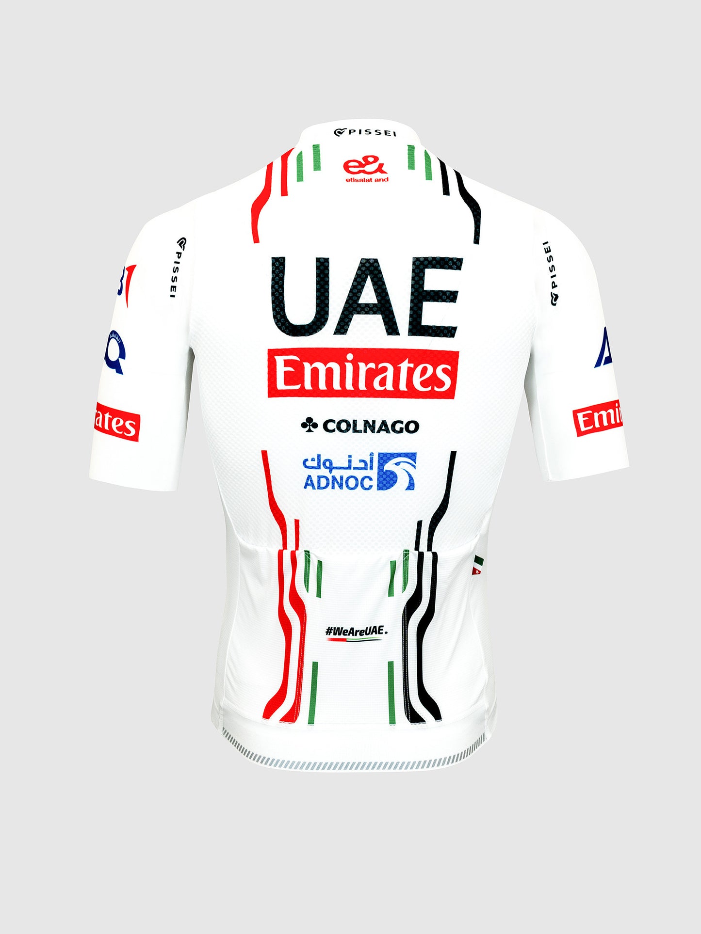 Pissei UAE Team Emirates Replica 24 Short Sleeve Jersey