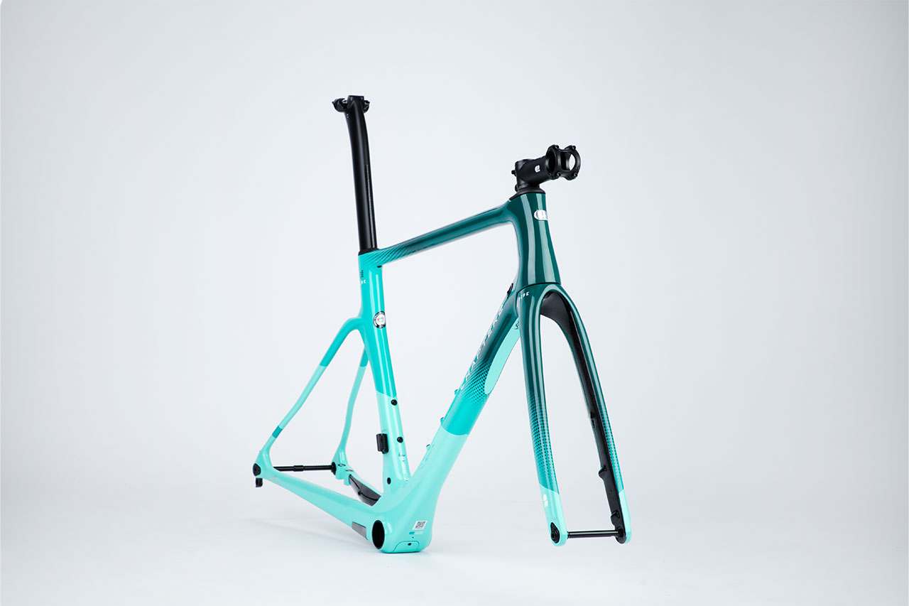 Chapter 2 Rere Frameset ( rim brake ) - Green Aqua