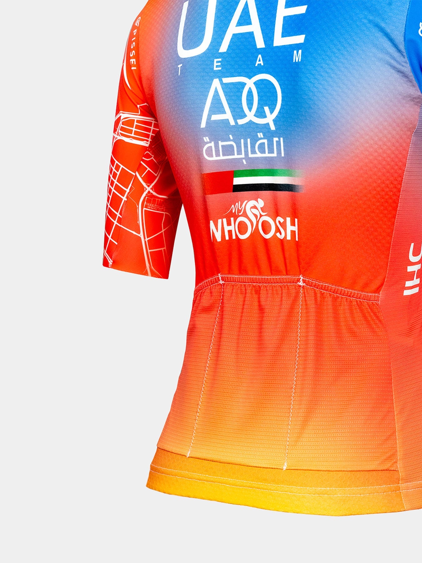 Pissei UAE Team ADQ Replica Women 23 Short Sleeve Jersey