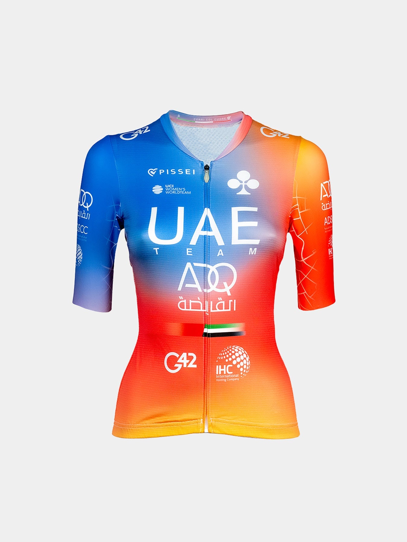 Pissei UAE Team ADQ Replica Women 23 Short Sleeve Jersey